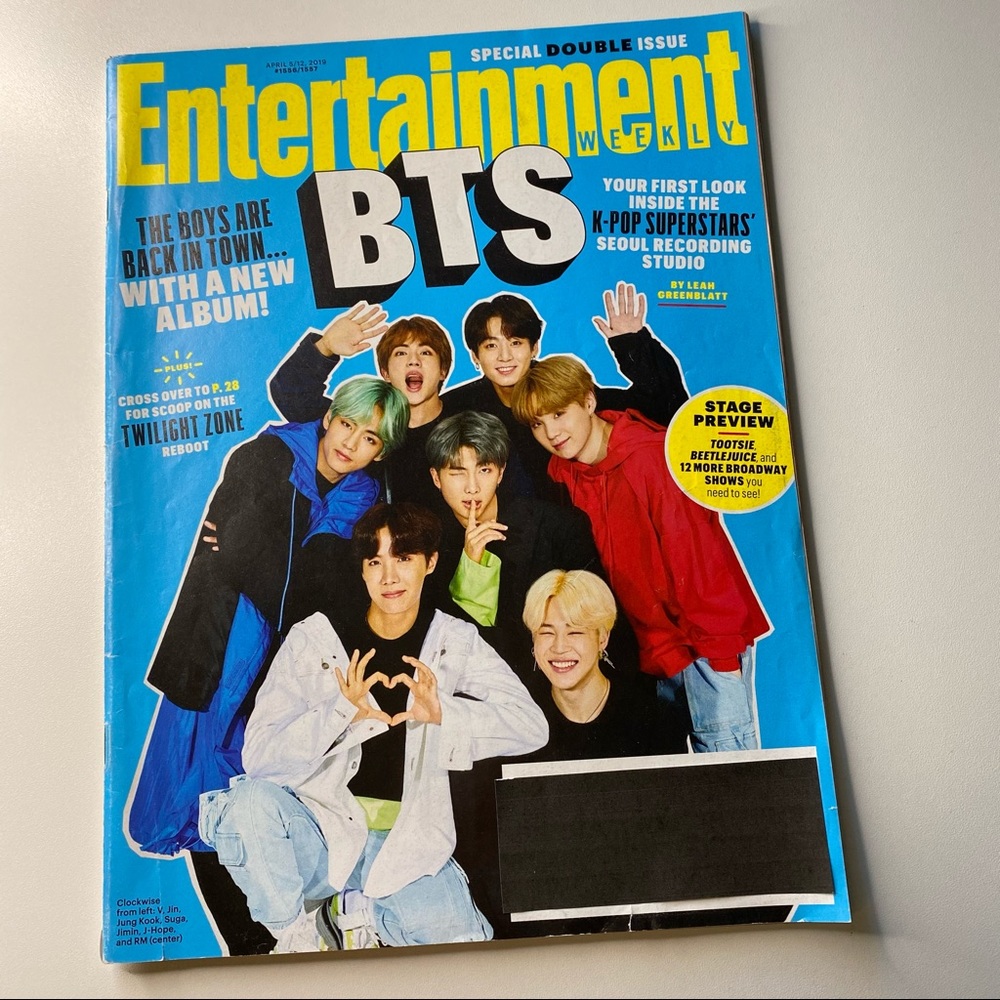 BTS entertainment Weekly magazine. Feb 2018 issue.